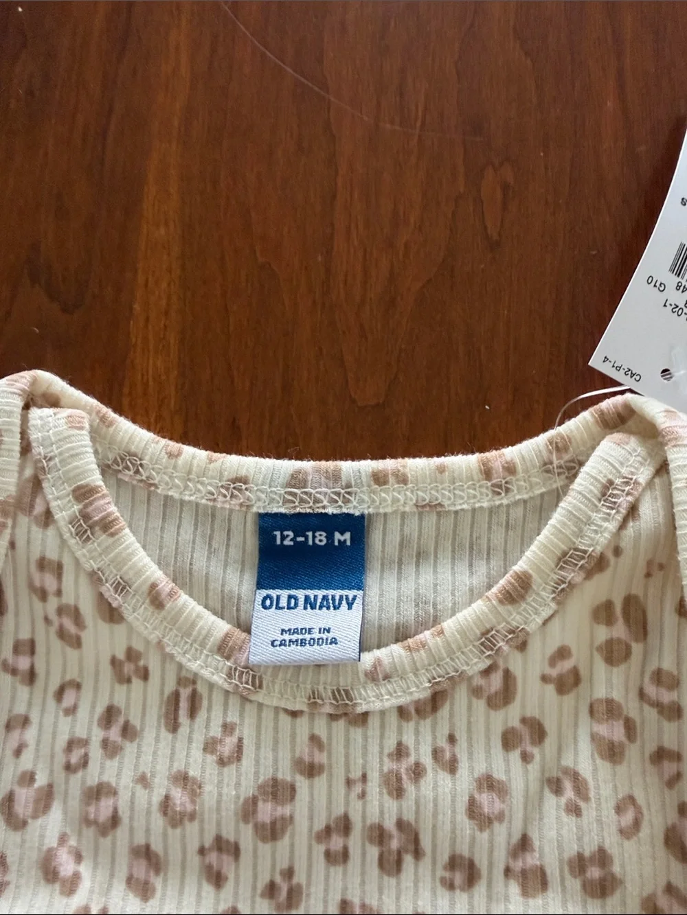 New with tags girls long sleeve ribbed Baby One-Piece size 12-18 months